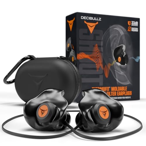 Moldable Ear Plugs with 33dB NRR for Shooting and Hunting