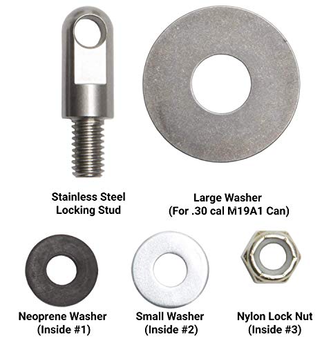 Lock Kit for Steel Ammo Cans - 1 Count, Fits 50 Cal & More