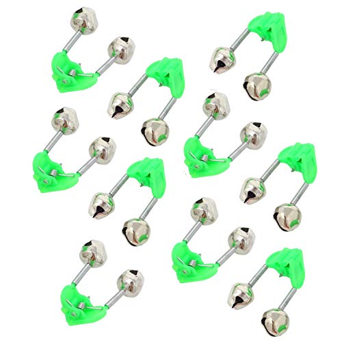 10-Pack Fishing Rod Dual Bell Alarm - Extra Loud Bite Alert
