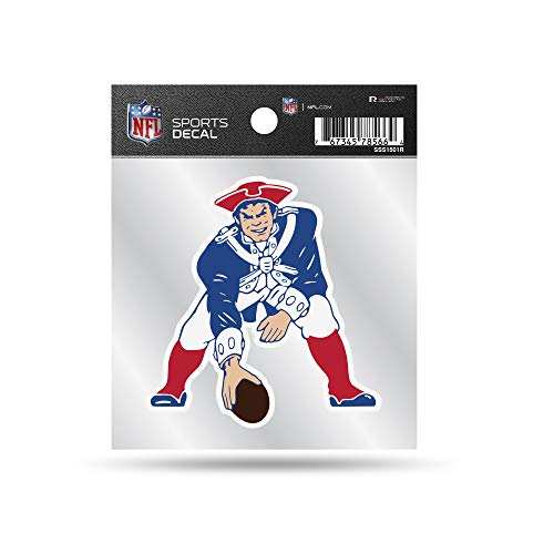 NFL Retro 4x4 Decal - New England Patriots Team Color