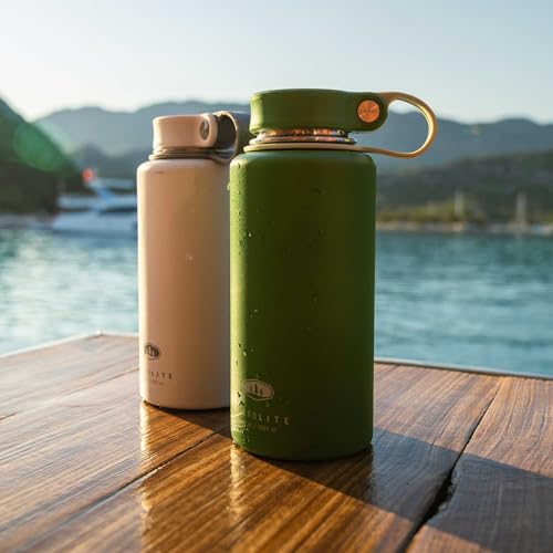 GSI Outdoors Microlite 1000 Twist Insulated Water Bottle Jade 33.8 oz