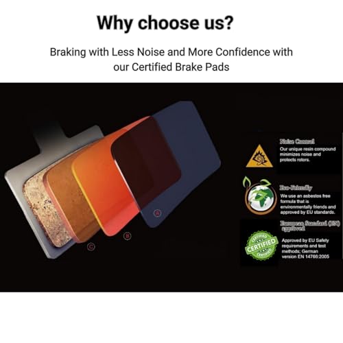 Semi-Metal Brake Pads for Sram Avid BB7 Juicy 3 5 7 - 1 Pair