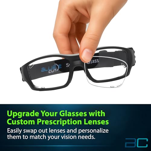 Sports Protection Goggles - Safety Glasses for Basketball & Outdoor Sports - Black