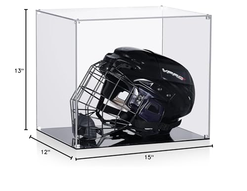 MaiiTiproll 15x12x13” Acrylic Helmet Display Case - Clear Memorabilia Box