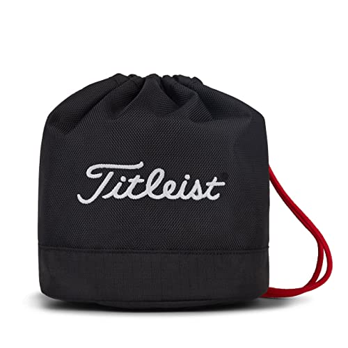 Durable Golf Range Bag - Black and Red, Holds 3 Dozen Balls