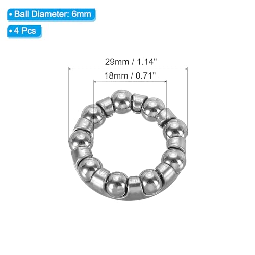 Stainless Steel Bicycle Crank Ball Bearing - 1/4 inch / 9 Balls