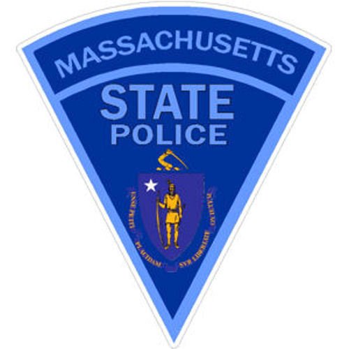 Massachusetts State Police Vinyl Decal - 3x3 Inch Weatherproof Sticker