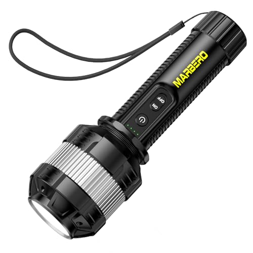 Rechargeable Flashlight - High Lumens, 4000mAh Battery, 3 Modes