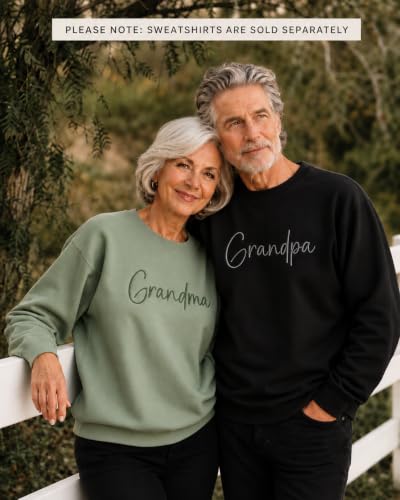 Large Grandma Embroidered Sweatshirt - Cozy Gift for Grandma