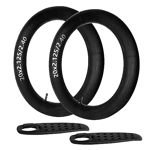 FANSPRO 20 Inch Bicycle Inner Tubes with Schrader Valve – 2 Pack for City, Mountain, BMX, Cruiser Bikes