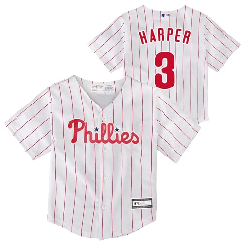 Toddler Bryce Harper Phillies White Home Jersey 2T 2-4 yrs - Outerstuff MLB