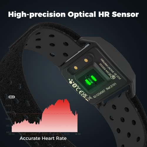 Heart Rate Monitor Armband with Bluetooth & ANT+ - IP67 Waterproof