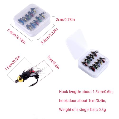 Fly Fishing Lures Kit - Bionic Venomous Fly Assortment for Freshwater & Saltwater