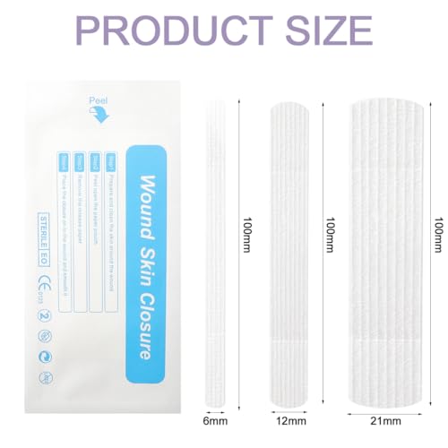 Sterile Skin Wound Closure Strips - 54 Adhesive Strips