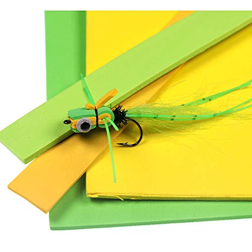 Fly Tying Foam Sheet 10 Color Set 3mm for Flies & Poppers - Greatfishing