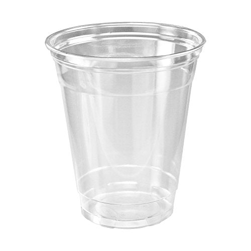 16 oz Clear Plastic Cups - Pack of 100 for Cold Beverages & Parties