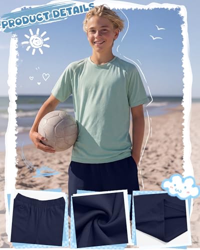 Boys Athletic Shorts - 4 Pack, Comfortable Fit