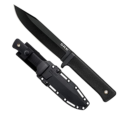 Cold Steel SRK 6-Inch Fixed Blade Knife Black Handle Tactical Survival Knife