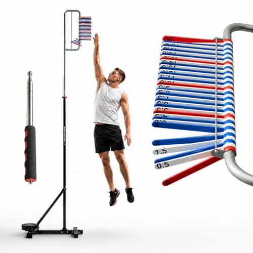 Vertical Jump Tester & Trainer - Telescopic Jump Pole for Basketball & Volleyball Training