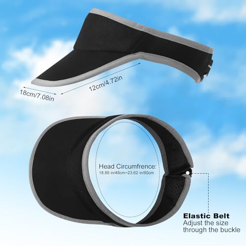 Quick-Dry Sports Sun Visor Hat for Men & Women - 2 Pcs