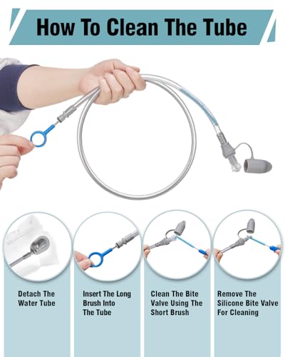 White 3L Hydration Bladder Kit with Cleaning Supplies - Zelvot Water Reservoir