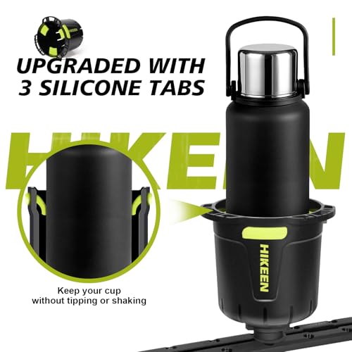 Hikeen 1Pack Multi-Functional Kayak Cup Holder with Rubber Tab & Track Mount