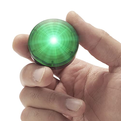 LED Safety Lights - Waterproof Clip On Running Lights, 2 Pack, Green