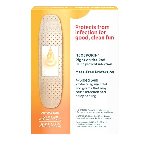 Adhesive Bandages with Antibiotic Protection, Assorted Sizes - 20 Ct