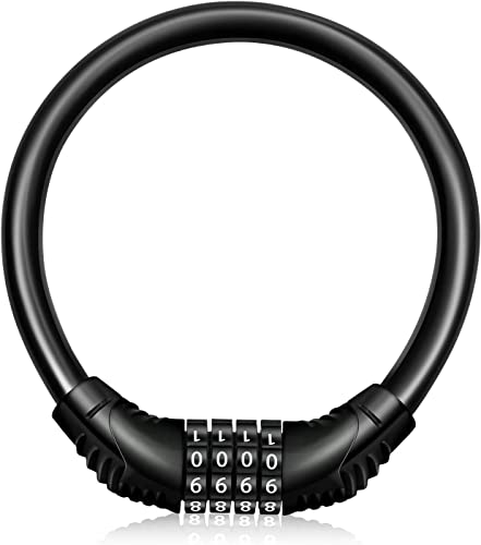 High Security Portable Bike Lock with 4-Digit Combination