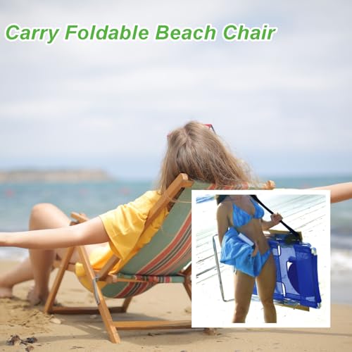 CORECISE Black Adjustable Shoulder Carry Strap for Beach & Scooter - 1pcs