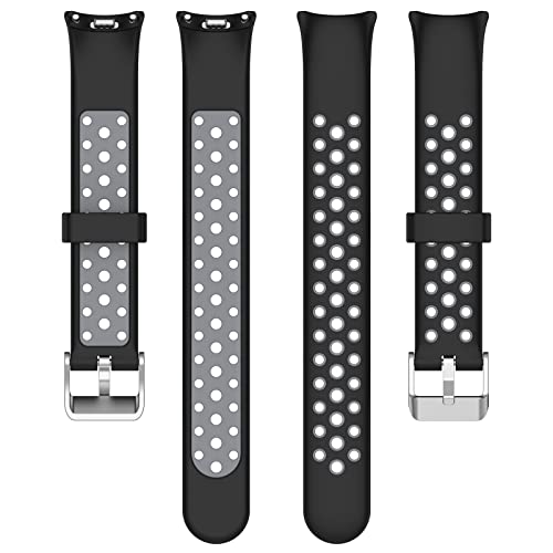Silicone Replacement Strap for Xiaomi Mi Band 8 - Gray & Black