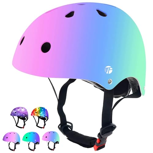 Adjustable Toddler Bike Helmet - Color Gradient, Medium, 3-14 Years