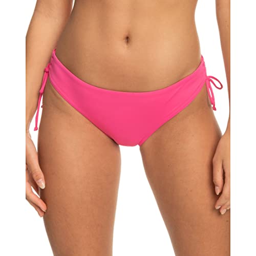 Roxy Juniors Surf Essentials Brazilian String Bikini Bottom - Shocking Pink, Medium