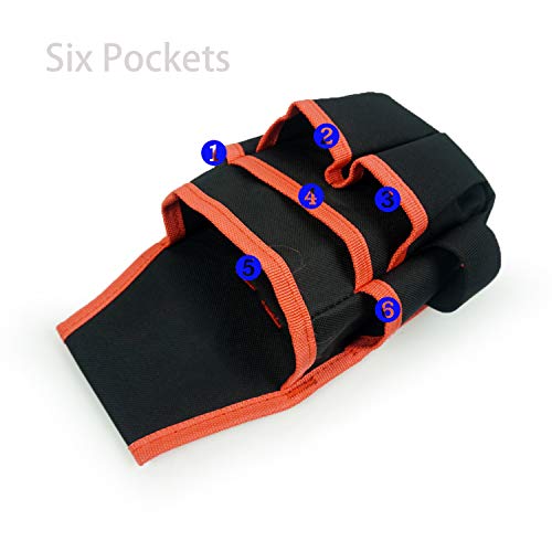 ECOmorning Canvas Tool Pouch Organizer Bag for Electricians & Carpenters