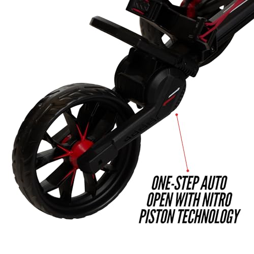 Nitron Golf Push Cart with Auto-Open Technology - One Size Black/Slate