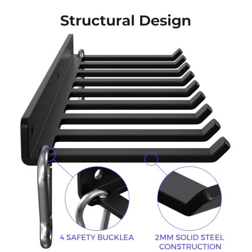 Heavy-Duty Wall-Mounted Storage Rack for Gym Accessories - Medium 1 Pack