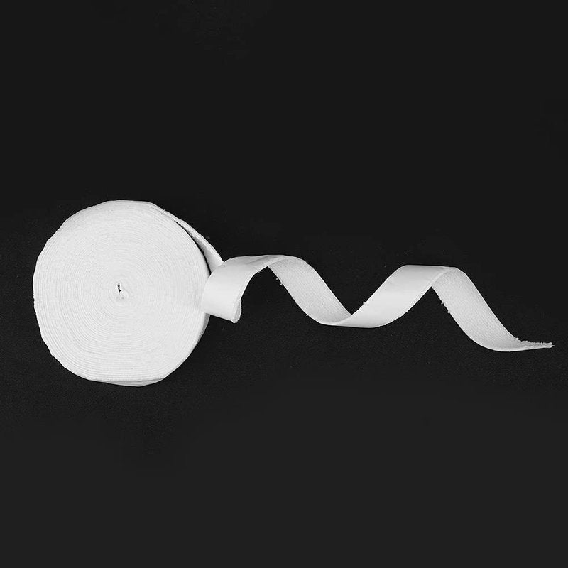 Naroote Badminton Racquet Towel Grip, 10M Polyester Fiber Sweat Absorption Anti-Skid Badminton Racket Grip Tape Breathable Soft Hand Outdoor Sport Tool for Badminton Rackets Tennis Rackets(White)