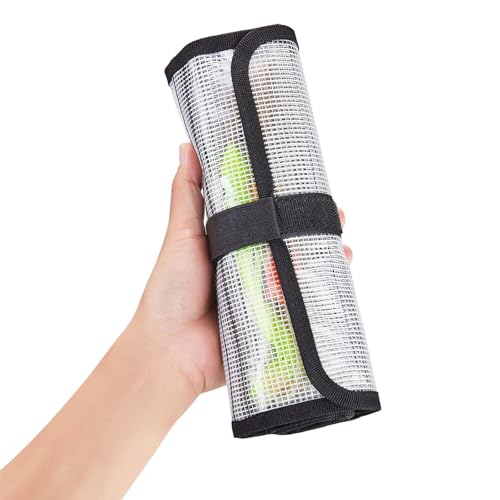 Clear 2-Pack 35" x 12" Roll Up Fishing Lure Wraps Set - Durable PVC Tackle Organizer