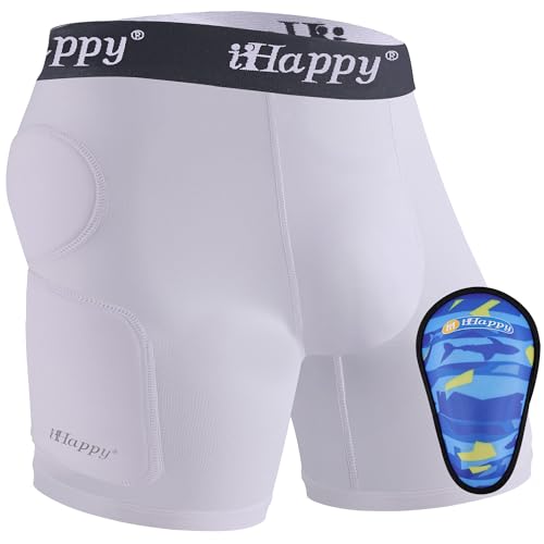 Youth Sliding Shorts with Soft Cup & Padding for Baseball Football Lacrosse