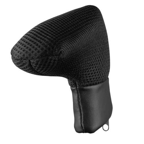 Mesh Blade Golf Putter Head Cover with Zipper - Black