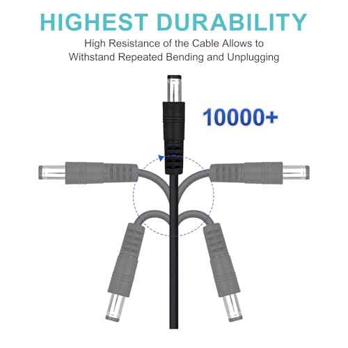 DC Power Supply Adapter MAX 21V 15W,Battery Charger for 18V 20V 21V Tool Battery Pack,with 5.5x2.5/2.1mm Connector and a DC Female Connector, Ideal for Lithium Batteries,led,Power Tools