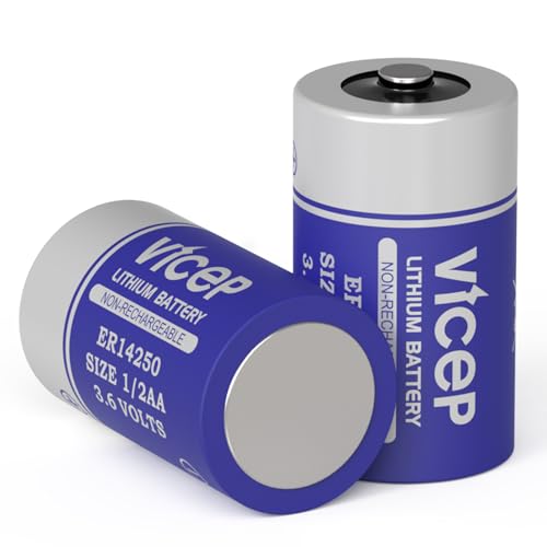 ER14250 Lithium Battery 2-Pack - 3.6V 1200mAh Non-Rechargeable