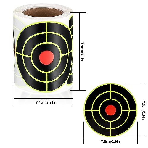 Self-Adhesive Shooting Splatter Targets - 200 Pcs, Green