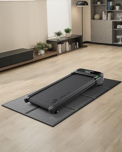 Foldable Treadmill Mat - Non-Slip, Waterproof, Shock Absorption - Black