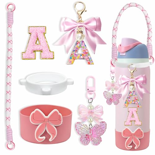 Bow Silicone Boot Set for Owala Water Bottle 32oz Pink