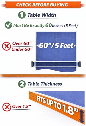 Premium Table Tennis Net and Post Set with Screw Clamp