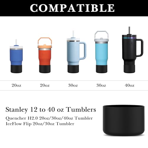 Silicone Water Bottle Boot - 2 Pack Bottom Sleeve Protector