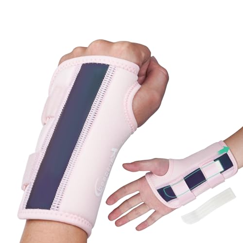 Wrist Brace for Carpal Tunnel - Ergonomic Support - Rosepink Left M