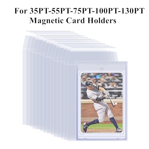 Resealable Trading Card Team Bags for Magnetic Holders - 100 Pack