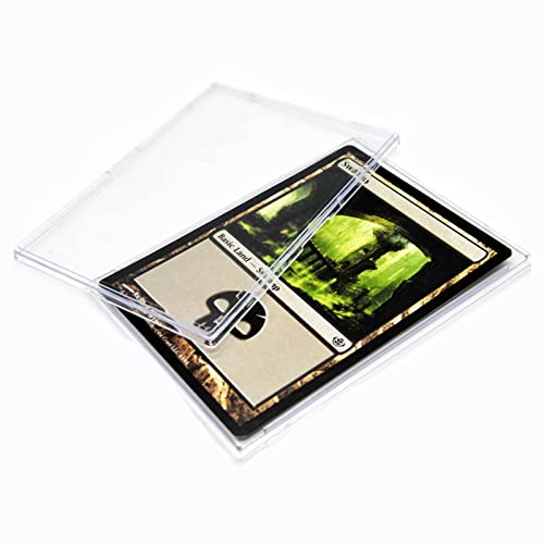 10 Acrylic Card Sleeves with Display Stands - Trading Card Protectors